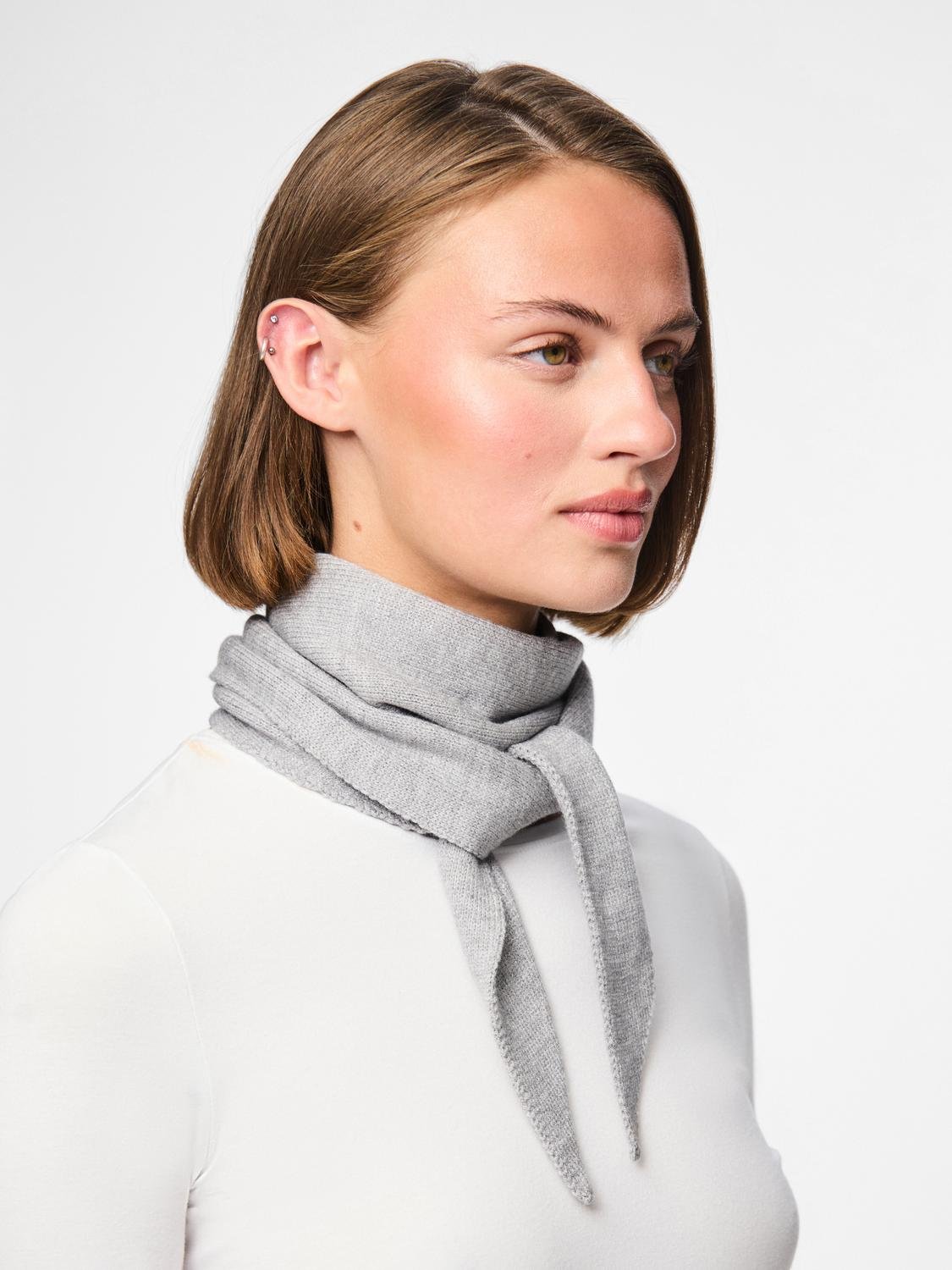PCKOMMA Scarf - Medium Grey Melange - VERO MODA & VILA Bergvik